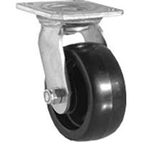 Shepherd Hardware 9388 5-Inch Polypropylene Wheel Swivel Plate Caster, 500-lb Load Capacity