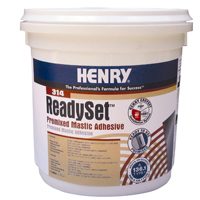 HENRY 12256 Mastic Adhesive, Off-White, 1 gal Container