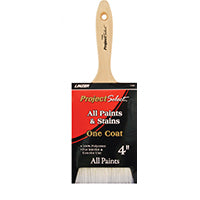 Linzer WC 1140-4 Paint Brush, 4 in W, 3-3/4 in L Bristle, Varnish Handle
