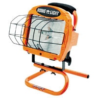 Designers Edge Woods L-33 500-Watt Halogen Portable Worklight with Switch, Red