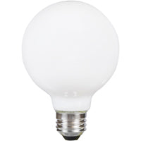 Sylvania 40765 Natural LED Bulb, Globe, G25 Lamp, 40 W Equivalent, E26 Lamp Base, Dimmable, Frosted, Soft White Light