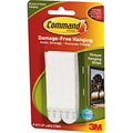 Command Large Picture Hanging Strips, Damage Free Hanging Picture Hangers, No Tools Wall Hanging Strips for Living Spaces, 4 White Adhesive Strip Pairs 17206