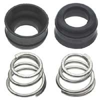 Danco DL-9 Series 80684 Seat and Spring Kit, Cartridge, Rubber/Stainless Steel, Black, Brass