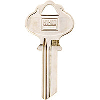 Hy-Ko Key Blank Cylinder Ez# In2 Single Sided Nickel Platd BRS 10 Pc/Bag UPC Coded