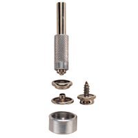 General Tools 1267 Screw Snap Fastener Kit with 6 Fasteners,Silver