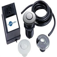 InSinkErator Garbage Disposal Air Switch Kit, Dual Outlet Sink Top Switch Button for All InSinkErator Food Waste Disposer Models, Satin Nickel STS-OOSN