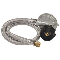 Bayou Classic M5LPH 36-in Stainless Braided LPG Hose for Gas Grills Features A Low Pressure Regulator 3/8-in Flare Swivel Fitting Designed For Gas Grills M5LPH/5LPH