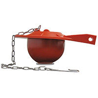 Plumb Pak K833-3 Chemical Resistant Universal Toilet Tank Flapper for Use with 3 in. Flush Valve, 3&quot, Red