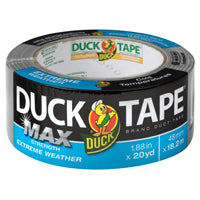 Duck 241635 Duct Tape, 20 yd L, 1.88 in W, Silver