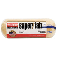WOOSTER R242-9 Paint Roller Cover, 1 in Thick Nap, 9 in L, Fabric Cover, Golden Yellow