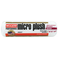 WOOSTER R238-9 Roller Cover, 9/16 in Thick Nap, 9 in L, Microfiber Cloth Cover