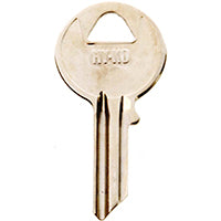 Hy-Ko Key Blank Cylinder Yale Ez# Y5 Single Sided 10 Pc/Bag UPC Coded