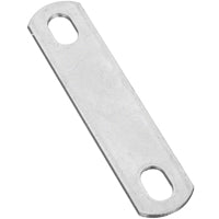 National Hardware 2191BC Series N222-331 U-Bolt Plate, 4.88 in L, 1.02 in W, 0.44 in Bolt Hole, Steel, Zinc