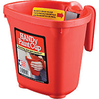 HANDy BER-1500-CT Handy Paint Cup, 1 pt Capacity, Plastic, Red