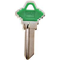Hy-Ko 13005SC1PG Key Blank with Green Plastic Head