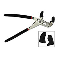 SUPERIOR TOOL 06011 Pipe Wrench Plier, 2-1/8 in Jaw, Steel, Vinyl Grip Handle