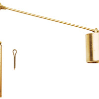 Plumb Pak PP606-22 Linkage Assembly, Brass, For: Trip-Lever 6 in Eye Wire, #10 to #32 Eye Bolts