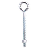 MINTCRAFT LR268 Zinc Eye Bolt with Nuts, 3/16x3-Inch