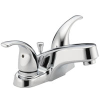 DELTA Peerless Tunbridge Series P299628LF Bathroom Faucet, 1.2 gpm, 2-Faucet Handle, Metal, Chrome Plated, Lever Handle