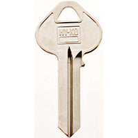 Hy-Ko Products Hy-Ko 11010RU45 Key Blank, Brass, Nickel, For: Russwin and Corbin Cabinet, House Locks and Padlocks (10-Pack)