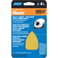 Norton 02316 3" X 7" 120 Grit Medium Sandpaper Sheets 5 Pack