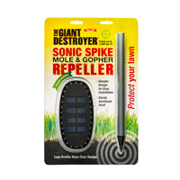 GIANT DESTROYER 600 Animal Repeller, Sonic Spike, 77-3/4 in L, Repels: Gophers, Moles