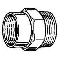 Plumb Pak PP850-53 Pp850 Garden Hose Adapter, 3/4 X 1/2 in, Mht X Fip, 3/4" x 1/2"