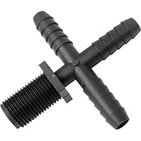 GREEN LEAF T 12 C P 1PK Hose to Pipe Cross, Nozzle, Polypropylene, For: Center of Boom Sections as a Main Feed Line