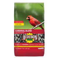 Audubon Park Cardinal Blend Wild Bird Food, Cardinal Bird Seed for Outside Feeders, 4-Pound Bag 12231