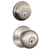 Schlage Lock Company FB50VPLY619 Deadbolt/Knob Stn Nkl