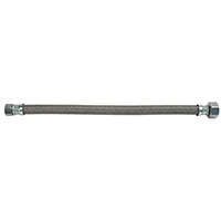 BrassCraft PSB846 Faucet Connector, 1/2 in Inlet, FIP Inlet, 1/2 in Outlet, FIP Outlet, Polymer Tubing, 20 in L