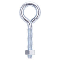 MINTCRAFT LR270 Zinc Eye Bolt with Nuts 1/4 by 2-1/2-Inch