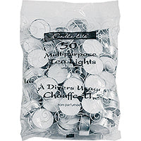 CANDLE-LITE 4231595 Unscented Tealight Bag, White 4435595