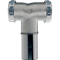 Plumb Pak PP18CP Center Outlet Tee and Tailpiece, 1-1/2 in, Slip, 1-1/2'', Brass/Chrome