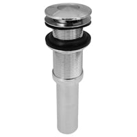 Plumb Pak Keeney K820-76 Universal Push Button Bathroom Sink Drain Without Overflow - Chrome