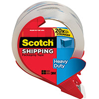 Scotch Brand Scotch 3641-0694 1.88" x 38.2" Clear Packaging Tape with Dispenser 3850S-RD