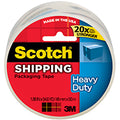 Scotch Heavy Duty Shipping Packing Tape, Clear, Shipping and Packaging Supplies, 1.88 in. x 54.6 yd., 1 Tape Roll 3850