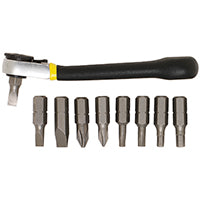 General Tools 80075 Nine-Piece Ratchet Offset Screwdriver Set