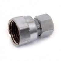 Plumb Pak PP73PCLF Straight Adapter, 1/2 x 3/8 in, FIP x Compression, Chrome