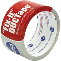 IPG 6910 Duct Tape, 10 yd L, 1.88 in W, Poly-Coated Cloth Backing, Silver