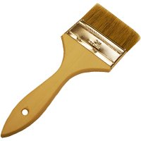 WOOSTER F5117-4 Paint Brush, 4 in W, 1-11/16 in L Bristle, China Bristle, Plain-Grip Handle