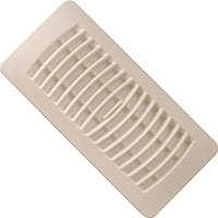 Imperial RG1461 Louvered Plastic Floor Register, 4x12 Inch, Almond