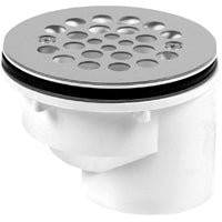 Oatey 42787 103 Offset Shower Drain with Receptor Base, 2 In, 2"