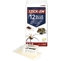 J.T. EATON Stick-Em 198-12 Scorpion Glue Trap, Solid, Characteristic Petroleum, Clear/Pale Yellow Pack