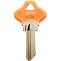 Hy-Ko Key Blank Themed Fits Schlage Single Sided Amber, Aqua, Asst Colors, Ruby, Teal, Violet