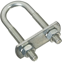 National Hardware N222-075 U-Bolt, 1/4-20 Thread, 2-1/4 in L Thread, Steel, Zinc