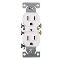 Cooper Wiring Devices 15a 3wire White Duplex Receptacle C270W