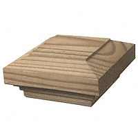 UFP 106086 Post Cap, 4 in L, 4 in W, Wood