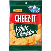CHEEZ-IT CHEEZITWC6 Baked Snack Crackers, White Cheddar Flavor, 3 oz Bag