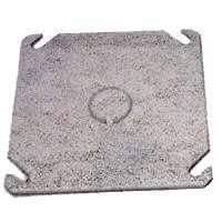 Raco 8753 4" Square Steel Cover with 1/2" Knockout Seal
